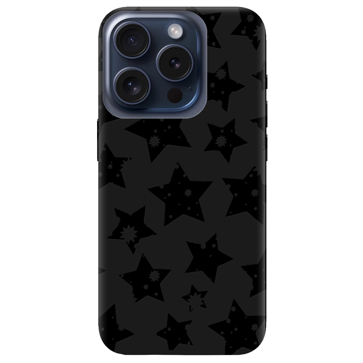 Чехол для Apple iPhone 15 Pro Max черный матовый soft touch Black Star - фото 1 Чехол для Apple iPhone 15 Pro Max черный матовый soft touch Black Star - фото 1 - Чехлы для телефонов