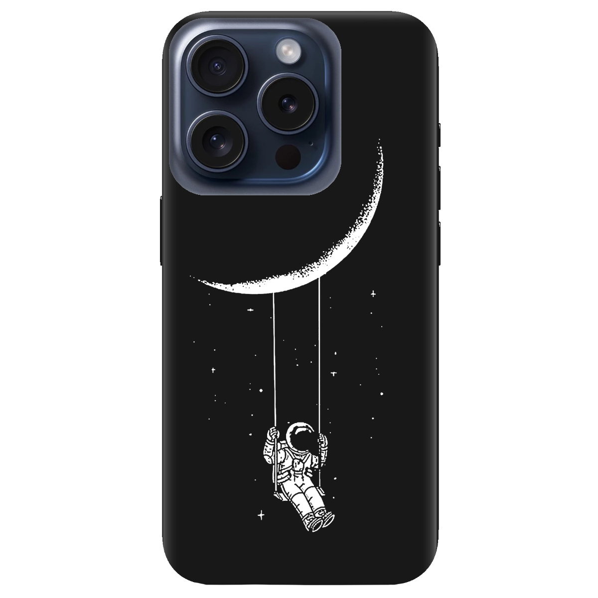 Чохол для Apple iPhone 15 Pro Max чорний матовий soft touch Swing - фото 1 - Чохли для телефонів