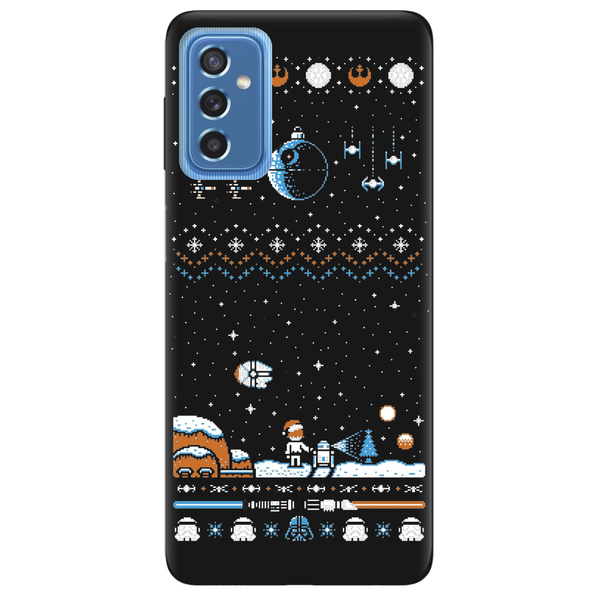 Чехол для Samsung Galaxy M52 черный матовый soft touch Star wars - фото 1 - Чехлы для телефонов