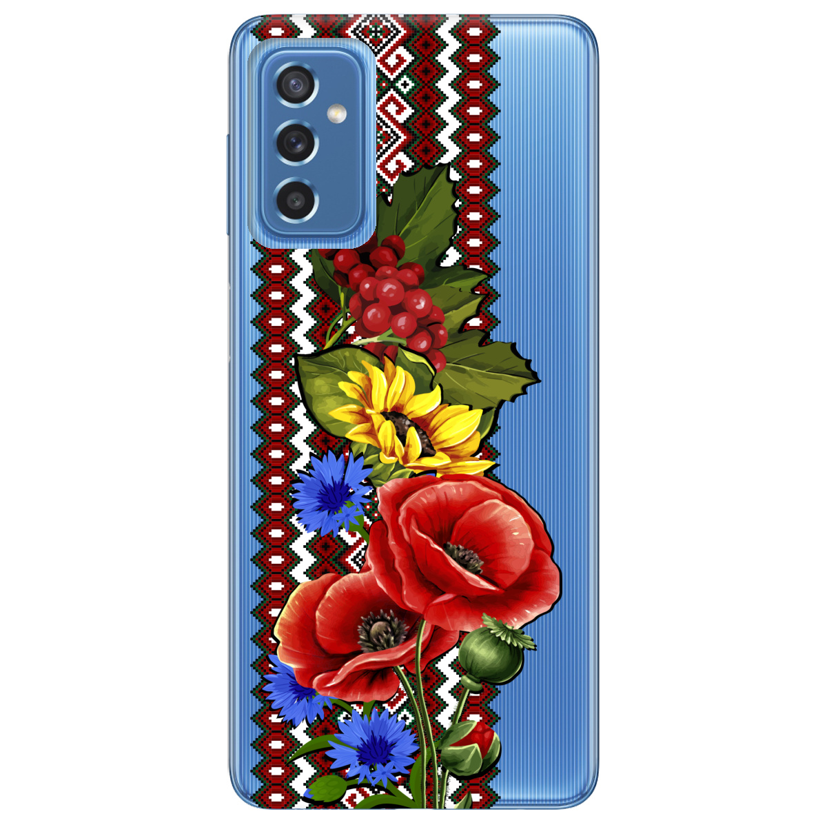 Чохол для Samsung Galaxy M52 Ukraine ornament - фото 1 - Чохли для телефонів