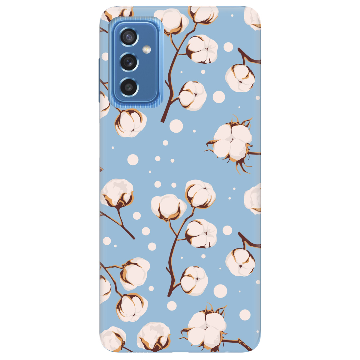 Чохол для Samsung Galaxy M52 Квітка бавовни - фото 1 - Чохли для телефонів
