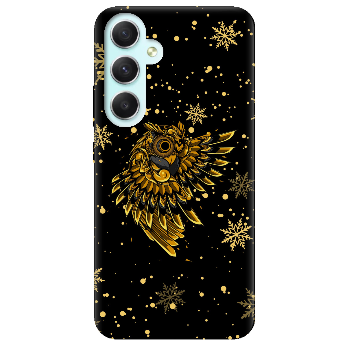Чохол для Samsung Galaxy A34 Gold sova - фото 1 Чохол для Samsung Galaxy A34 Gold sova - фото 1 - Чохли для телефонів