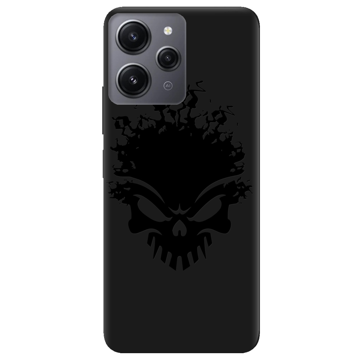 Чохол для Xiaomi Redmi 12 чорний матовий soft touch Ugolek - фото 1 Чохол для Xiaomi Redmi 12 чорний матовий soft touch Ugolek - фото 1 - Чохли для телефонів