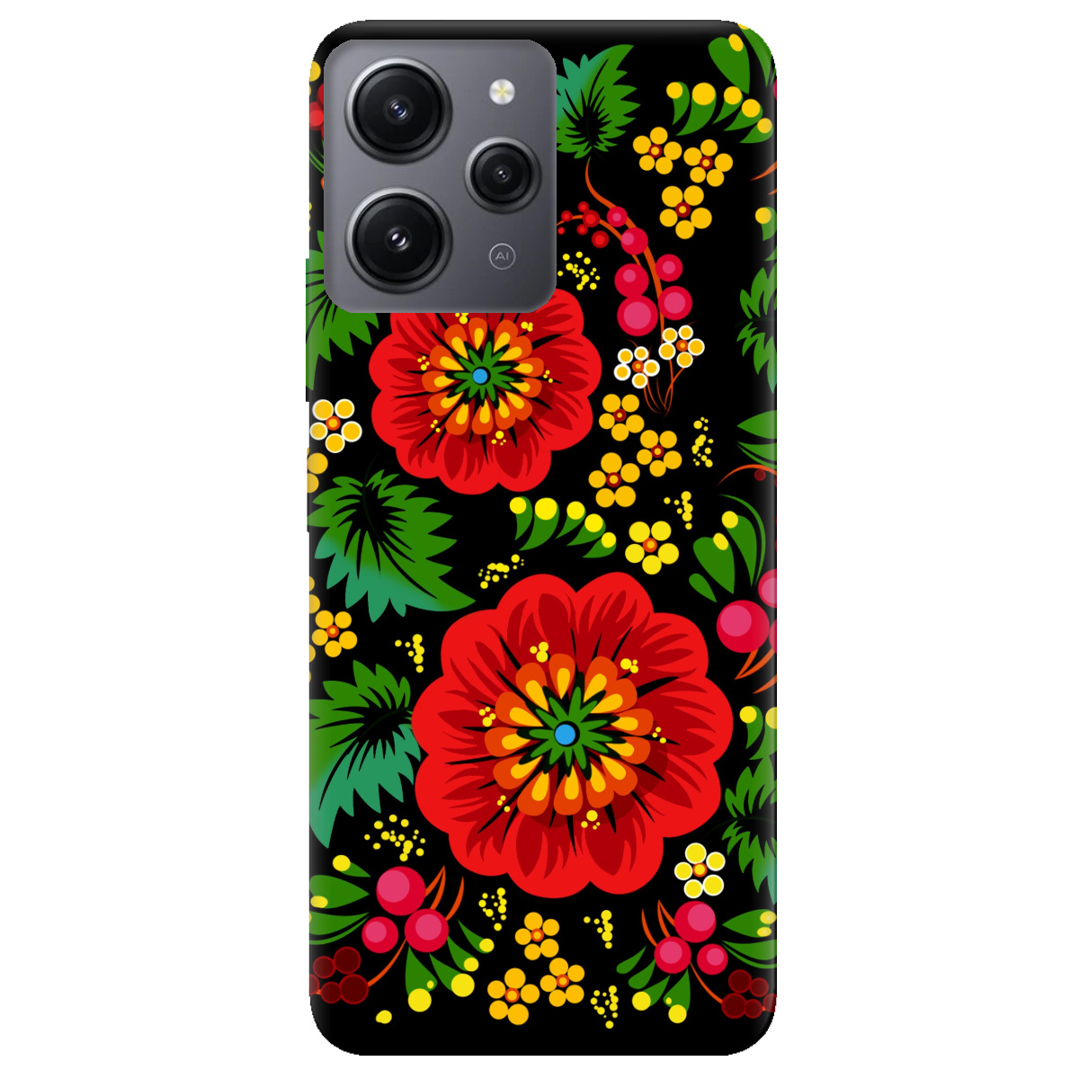 Чохол для Xiaomi Redmi 12 Ukrainian art - фото 1 - Чохли для телефонів