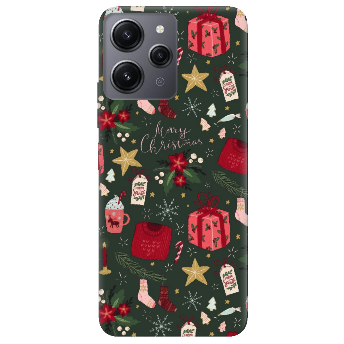 Чохол для Xiaomi Redmi 12 Merry christmas - фото 1 - Чохли для телефонів