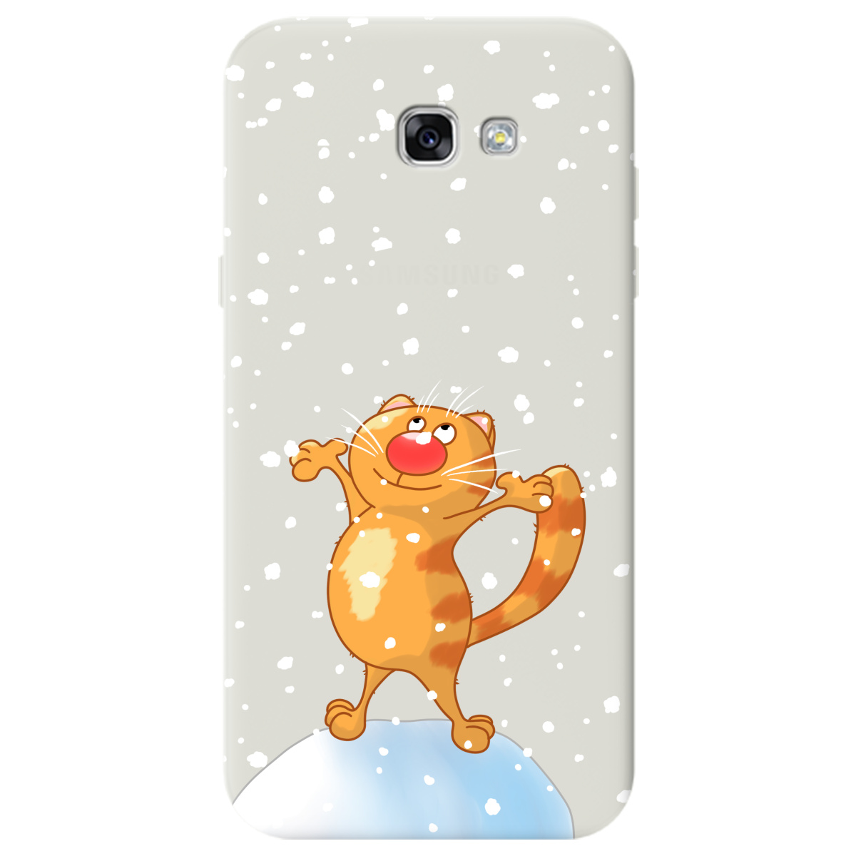 Чохол для Samsung Galaxy A7 2017 напівпрозорий матовий soft touch Be Happy - фото 1 Чохол для Samsung Galaxy A7 2017 напівпрозорий матовий soft touch Be Happy - фото 1 - Чохли для телефонів