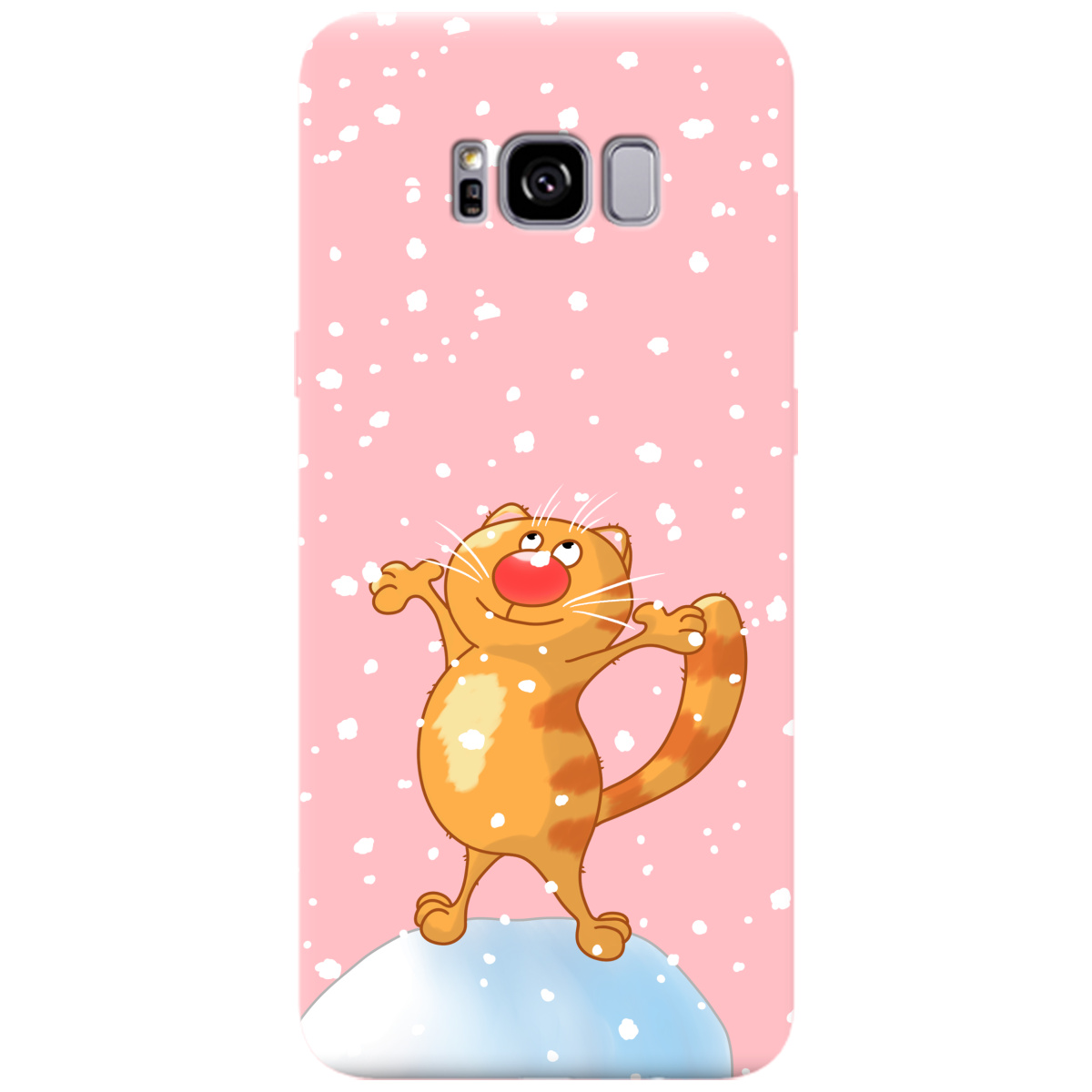 Чехол для Samsung Galaxy S8 Plus нежно-розовый матовый soft touch Be Happy - фото 1 Чехол для Samsung Galaxy S8 Plus нежно-розовый матовый soft touch Be Happy - фото 1 - Чехлы для телефонов