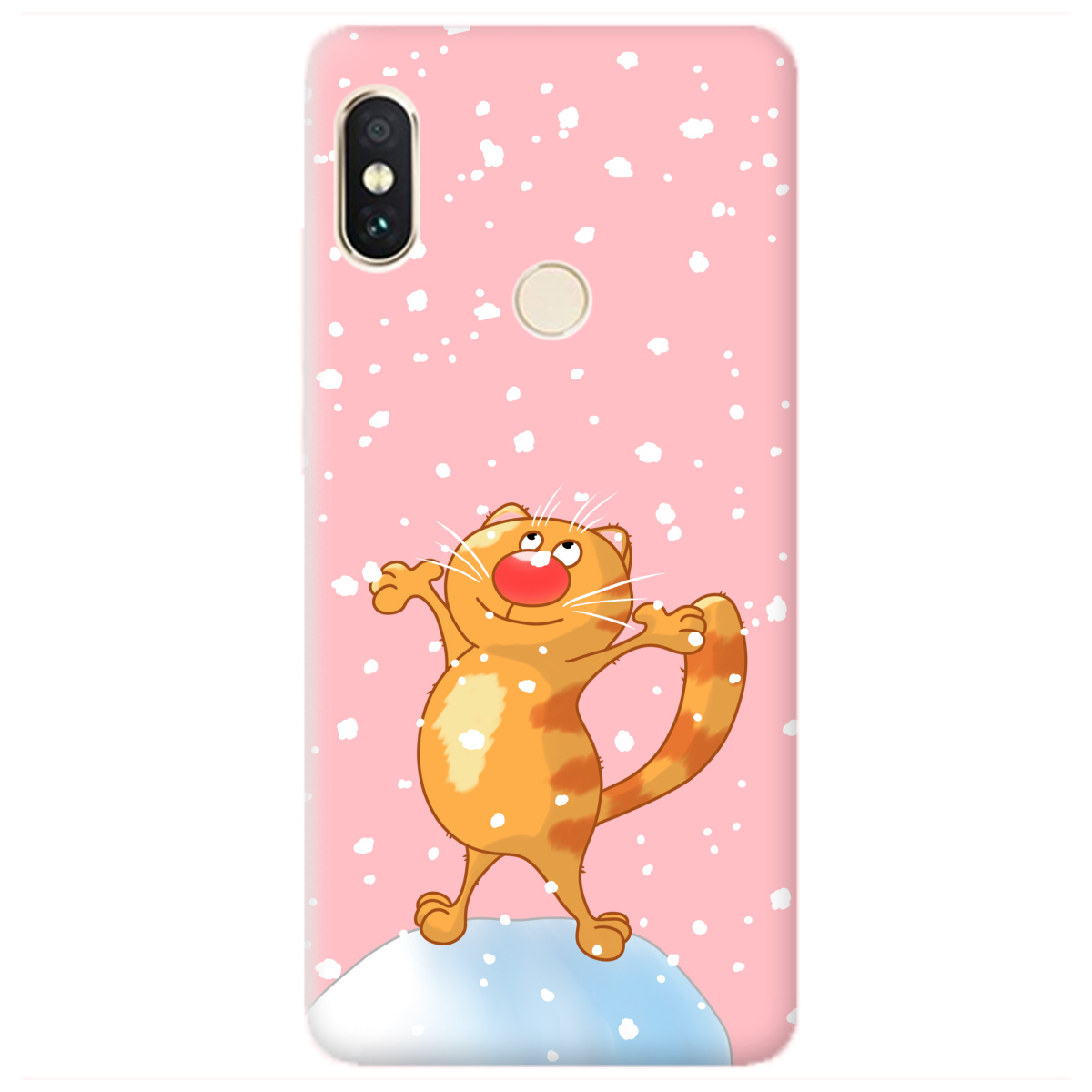 Чохол для Xiaomi Redmi Note 5 ніжно-рожевий матовий soft touch Be Happy - фото 1 - Чохли для телефонів