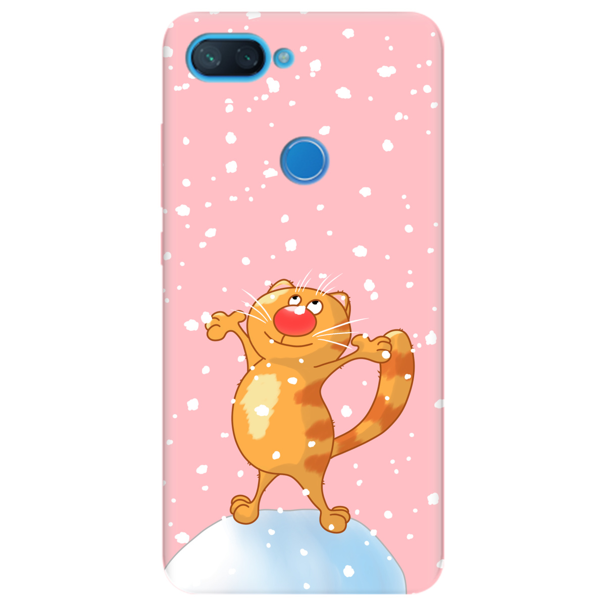 Чохол для Xiaomi Mi 8 Lite ніжно-рожевий матовий soft touch Be Happy - фото 1 - Чохли для телефонів