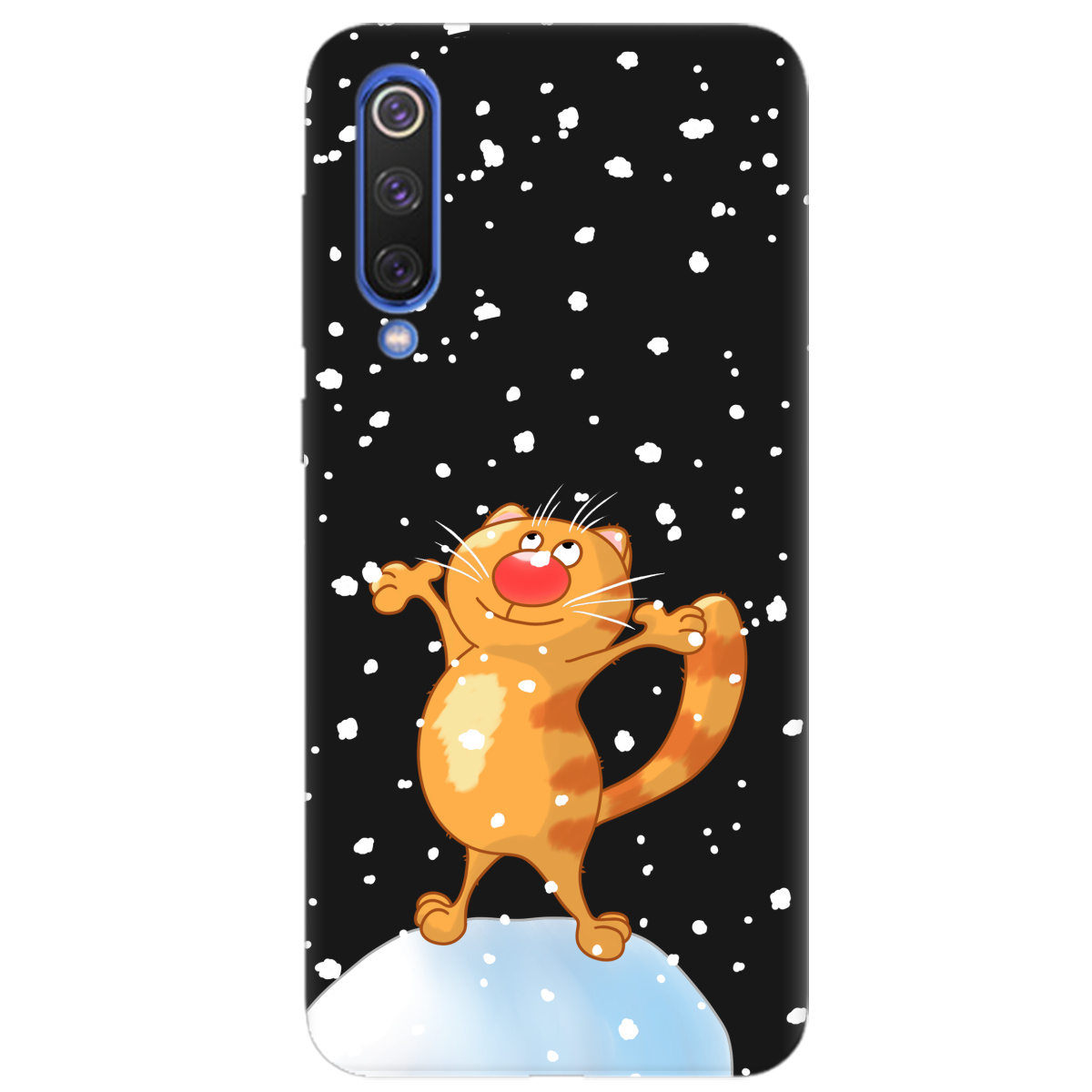 Чохол для Xiaomi Mi 9 чорний матовий soft touch Be Happy - фото 1 - Чохли для телефонів