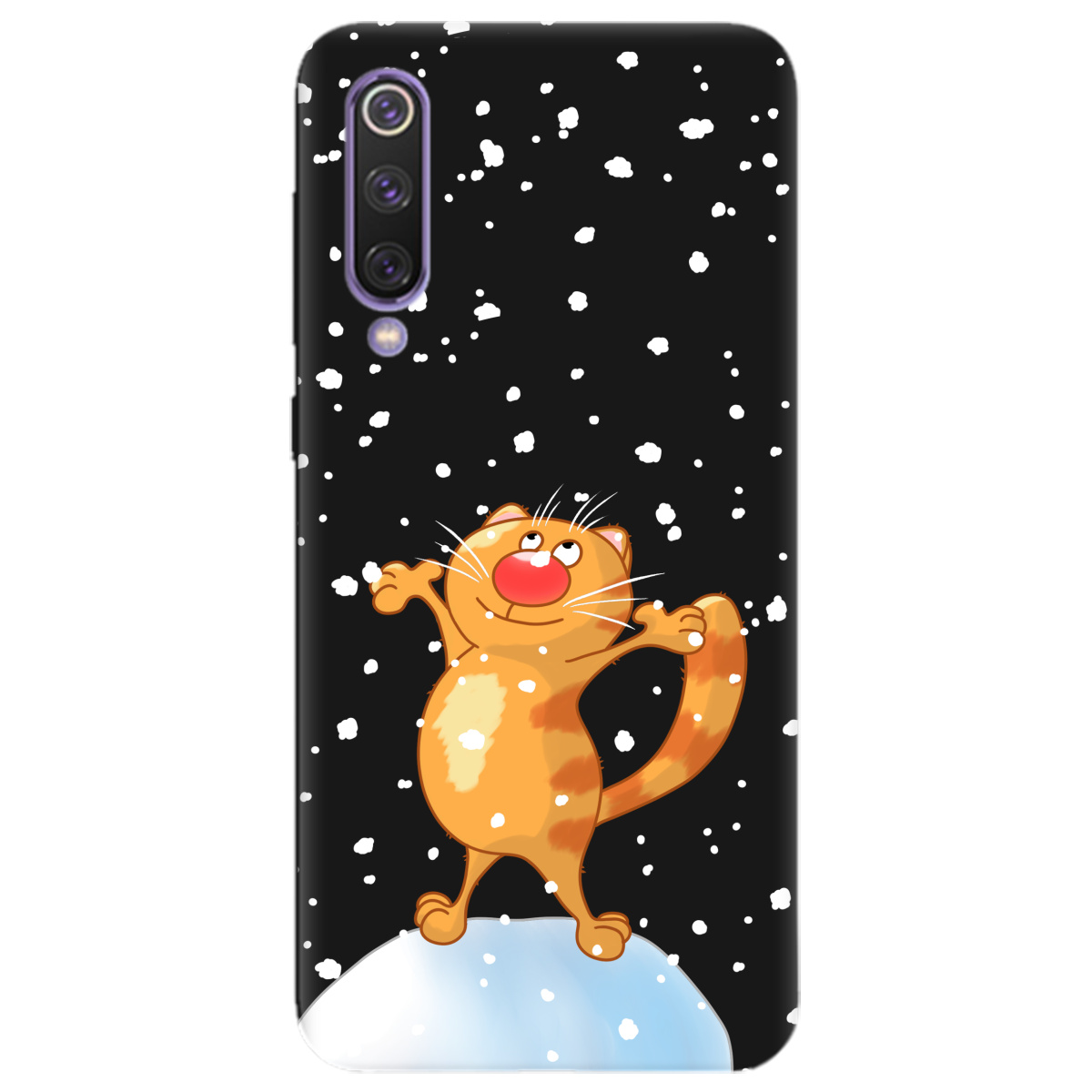 Чехол для Xiaomi Mi 9 SE черный матовый soft touch Be Happy - фото 1 - Чехлы для телефонов