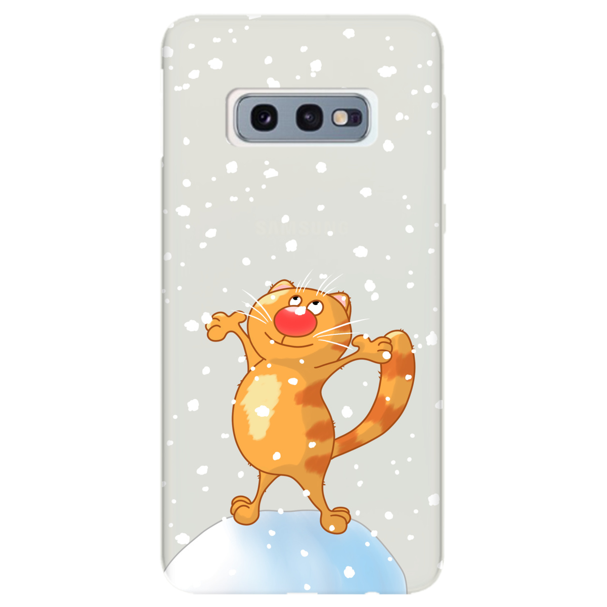 Чехол для Samsung Galaxy S10e полупрозрачный матовый soft touch Be Happy - фото 1 - Чехлы для телефонов