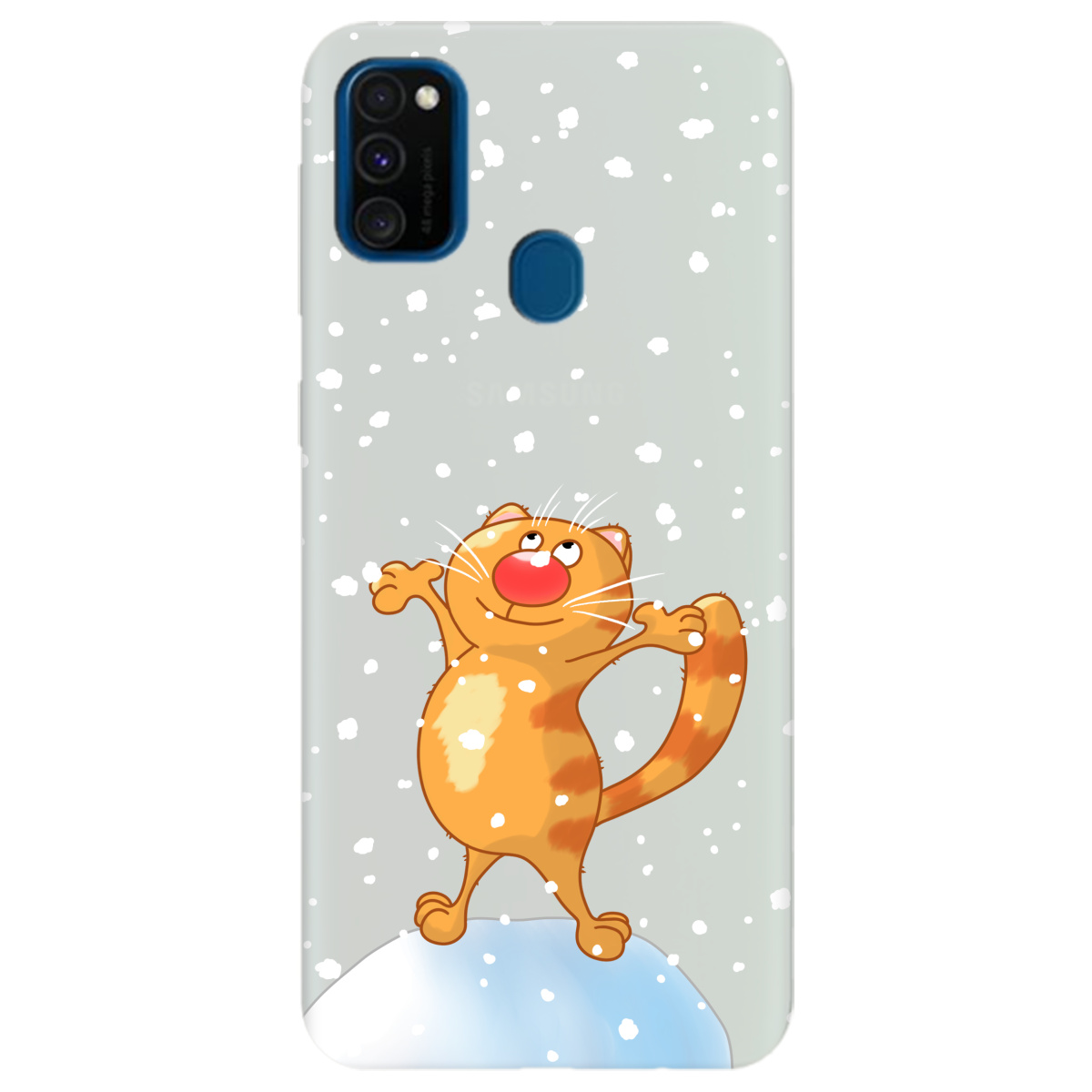 Чехол для Samsung Galaxy M30s полупрозрачный матовый soft touch Be Happy - фото 1 Чехол для Samsung Galaxy M30s полупрозрачный матовый soft touch Be Happy - фото 1 - Чехлы для телефонов