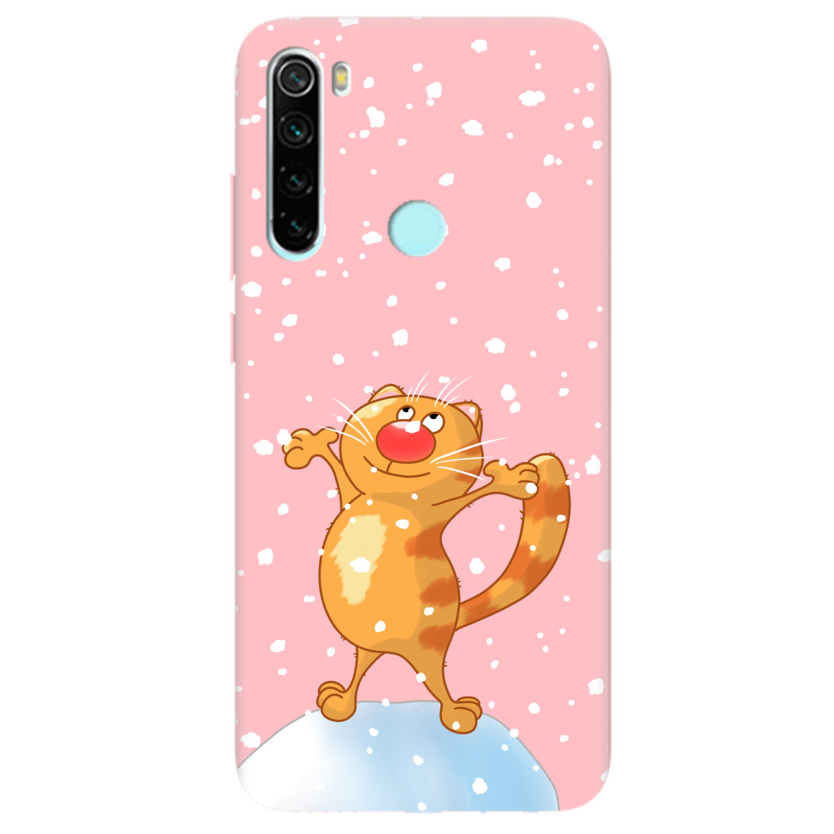 Чохол для Xiaomi Redmi Note 8T ніжно-рожевий матовий soft touch Be Happy - фото 1 - Чохли для телефонів