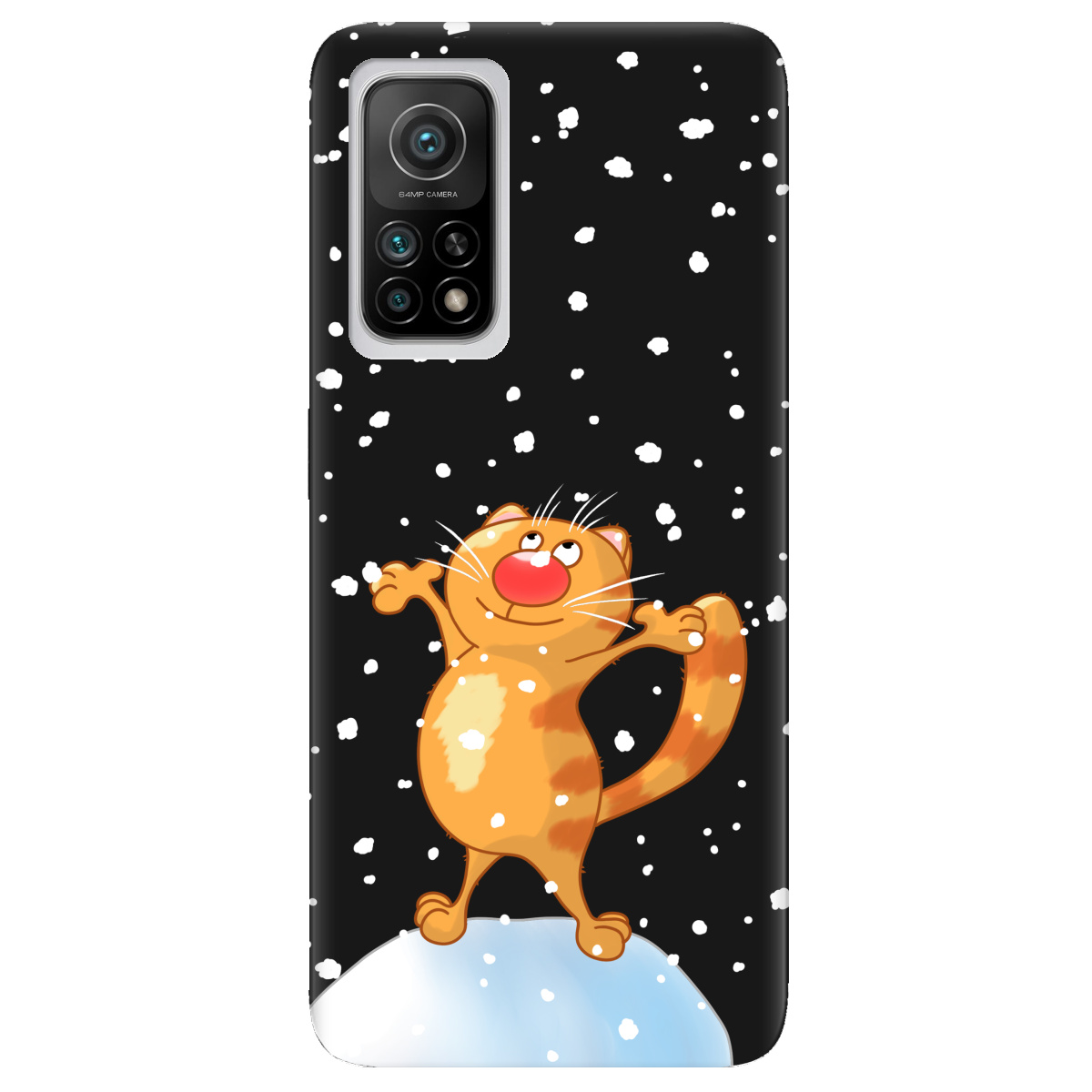 Чехол для Xiaomi Mi 10T/ Mi 10T Pro черный матовый soft touch Be Happy - фото 1 - Чехлы для телефонов