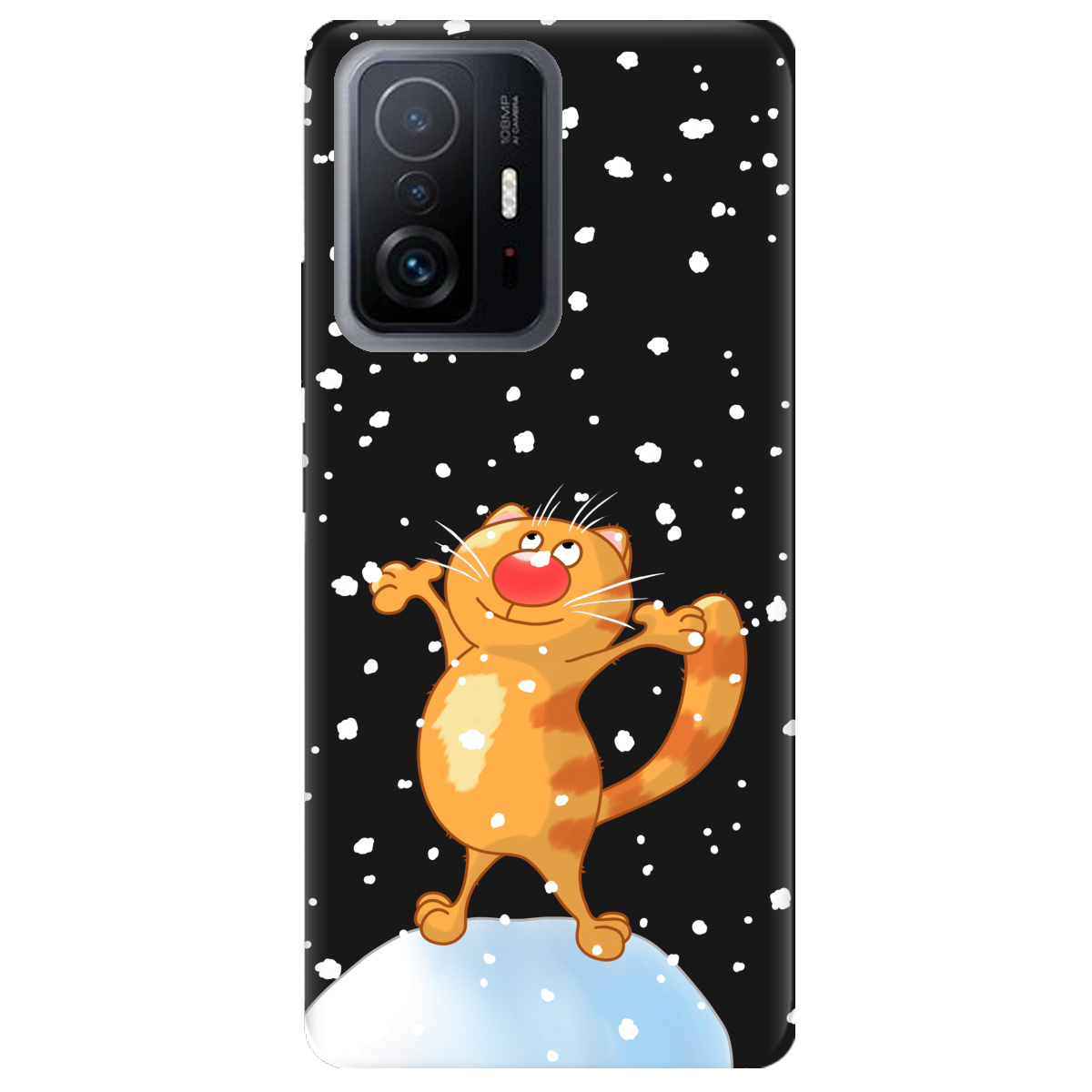 Чохол для Xiaomi 11T чорний матовий soft touch Be Happy - фото 1 Чохол для Xiaomi 11T чорний матовий soft touch Be Happy - фото 1 - Чохли для телефонів