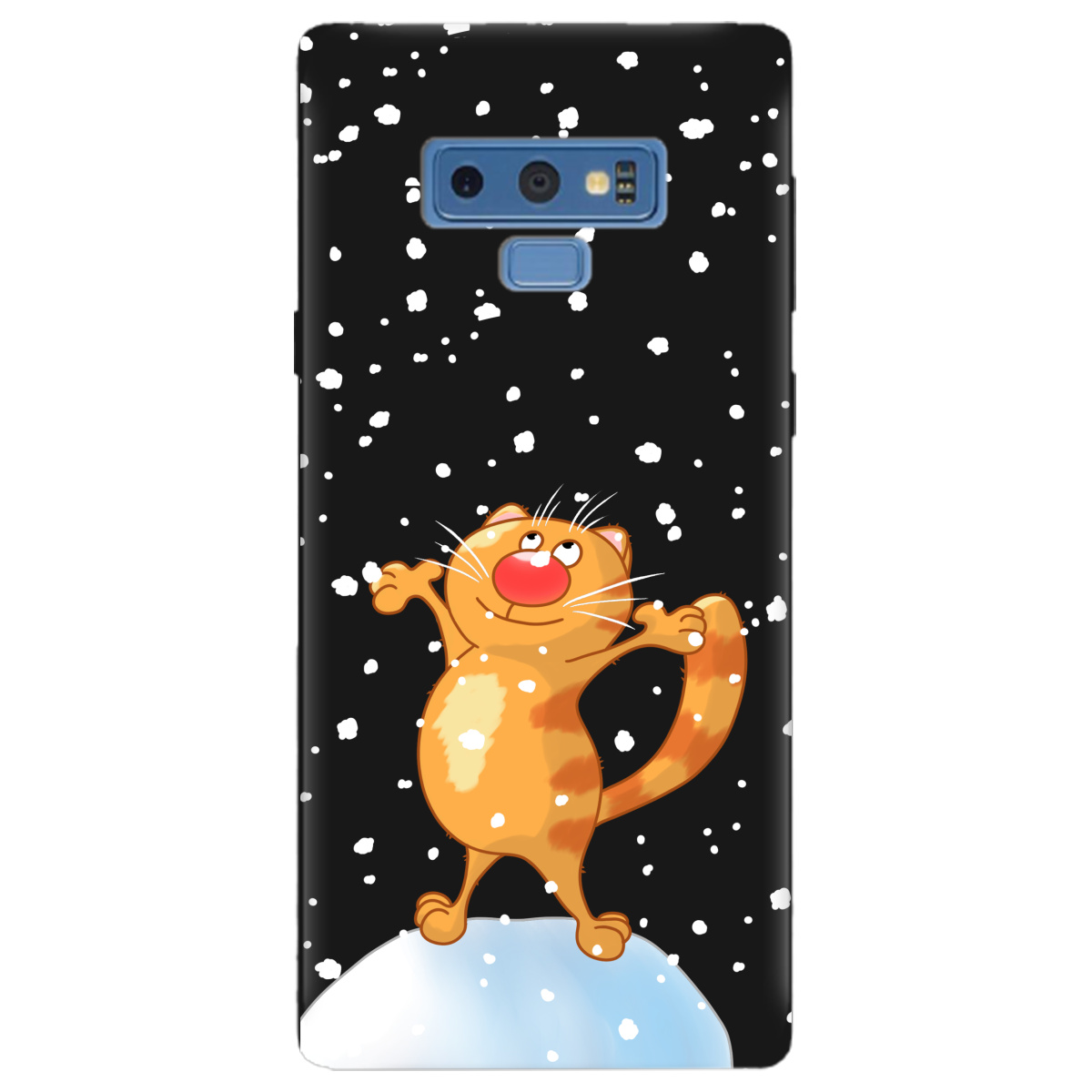 Чохол для Samsung Galaxy Note 9 чорний матовий soft touch Be Happy - фото 1 - Чохли для телефонів