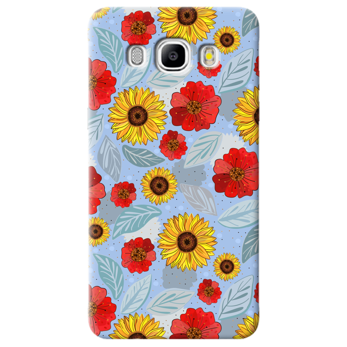 Чохол для Samsung Galaxy J5 2016 Соняшники і маки - фото 1 - Чохли для телефонів