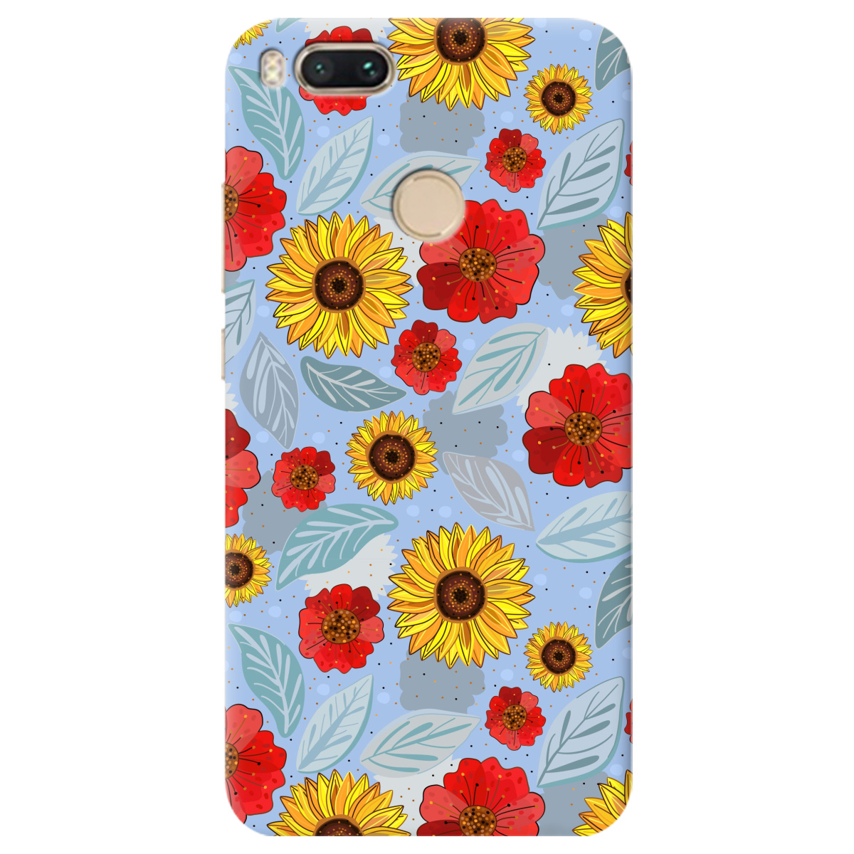 Чехол для Xiaomi Mi A1 Соняшники і маки - фото 1 - Чехлы для телефонов