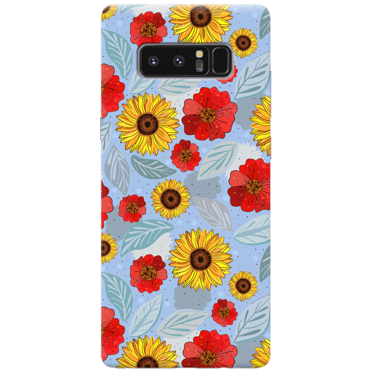 Чохол для Samsung Galaxy Note 8 Соняшники і маки - фото 1 - Чохли для телефонів
