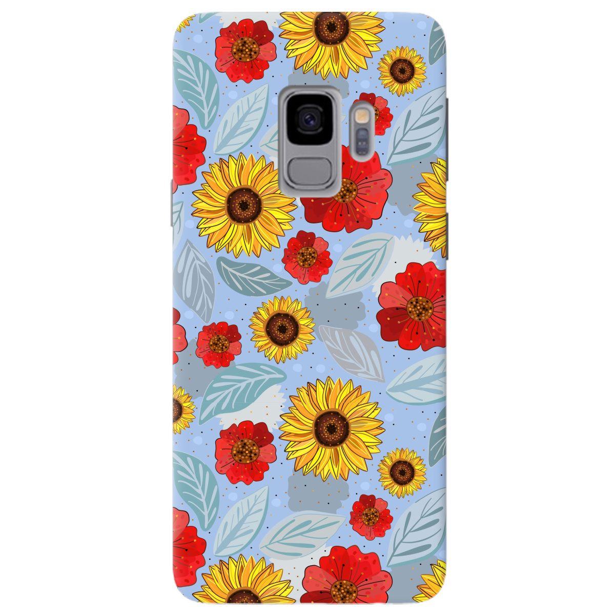 Чохол для Samsung Galaxy S9 Соняшники і маки - фото 1 - Чохли для телефонів