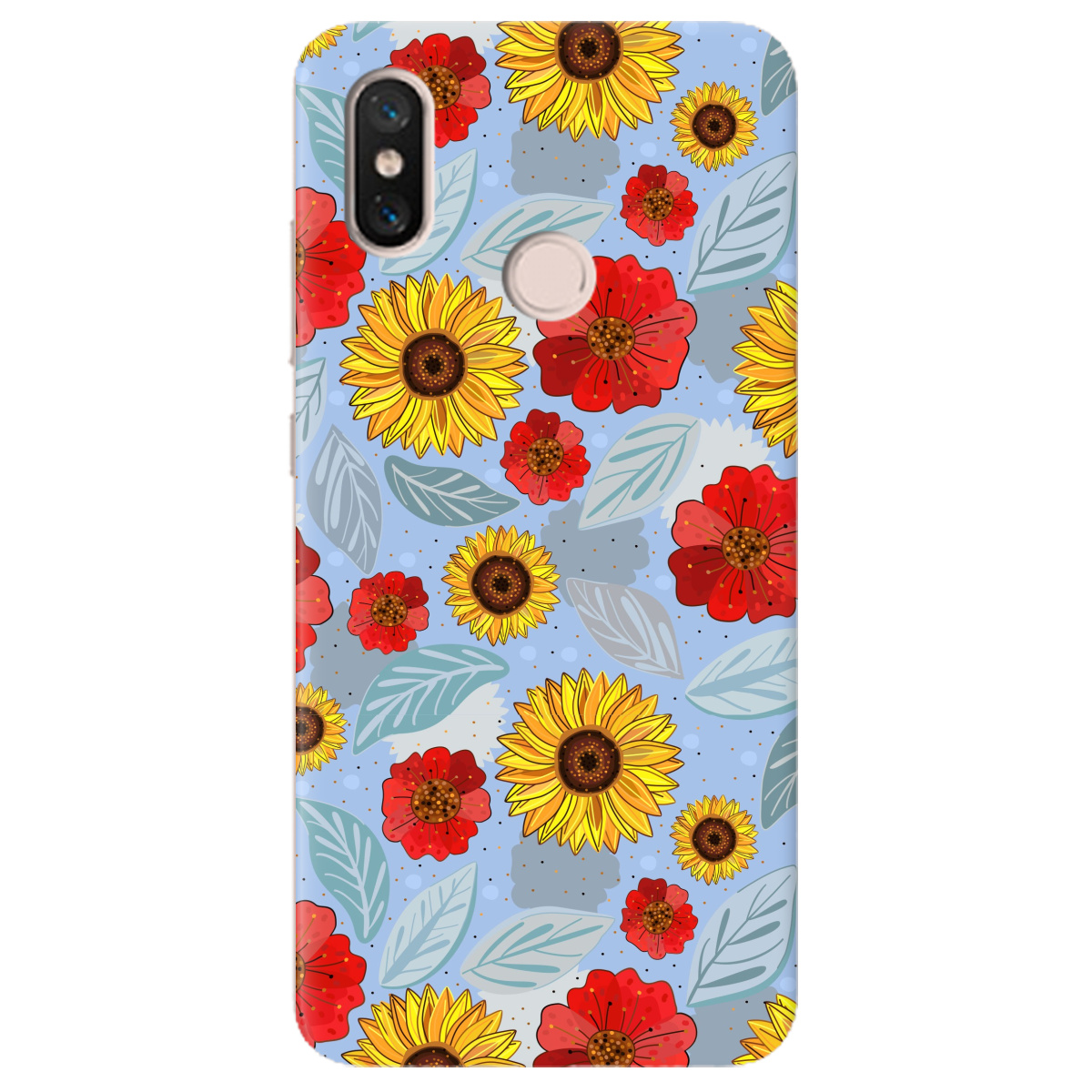 Чохол для Xiaomi Mi 8 Соняшники і маки - фото 1 - Чохли для телефонів