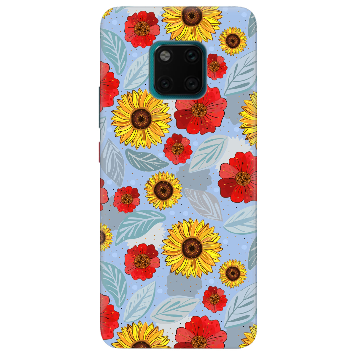 Чехол для Huawei Mate 20 Pro Соняшники і маки - фото 1 - Чехлы для телефонов