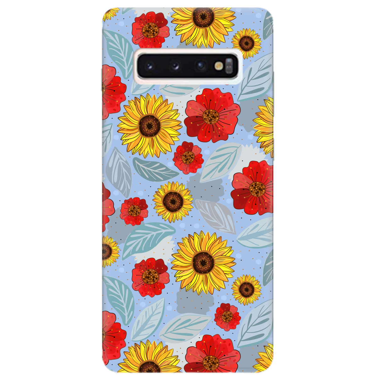 Чехол для Samsung Galaxy S10 Соняшники і маки - фото 1 - Чехлы для телефонов