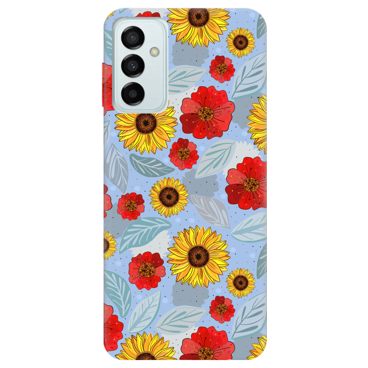 Чехол для Samsung Galaxy M23 5G Соняшники і маки - фото 1 Чехол для Samsung Galaxy M23 5G Соняшники і маки - фото 1 - Чехлы для телефонов
