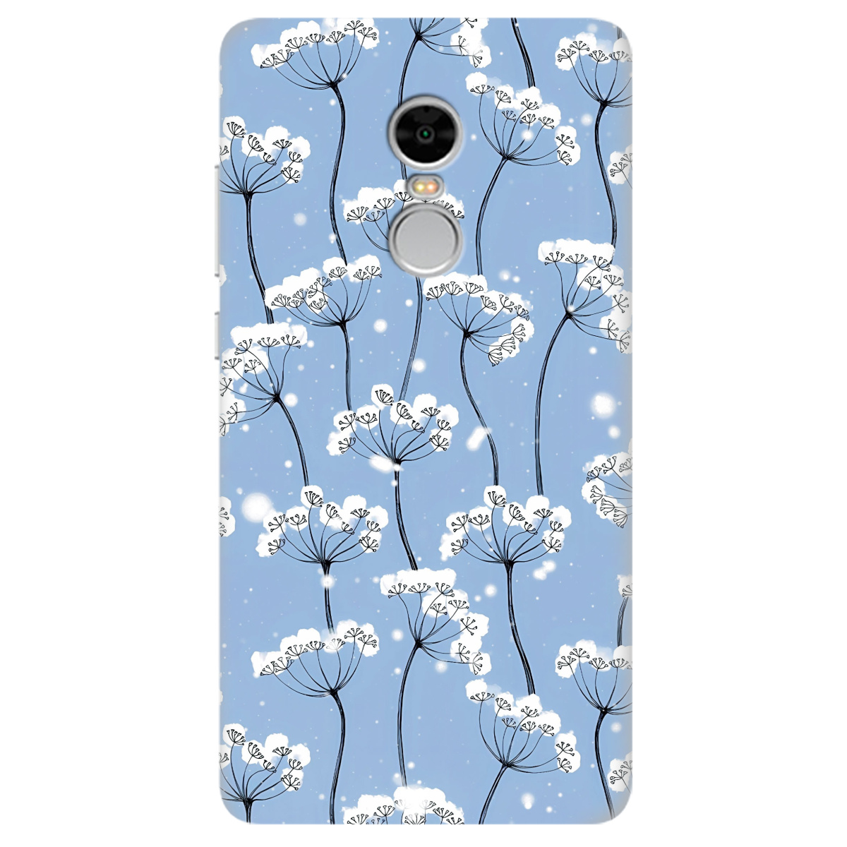 Чохол для Xiaomi Redmi Note 4 Пухнасті сніжинки - фото 1 - Чохли для телефонів