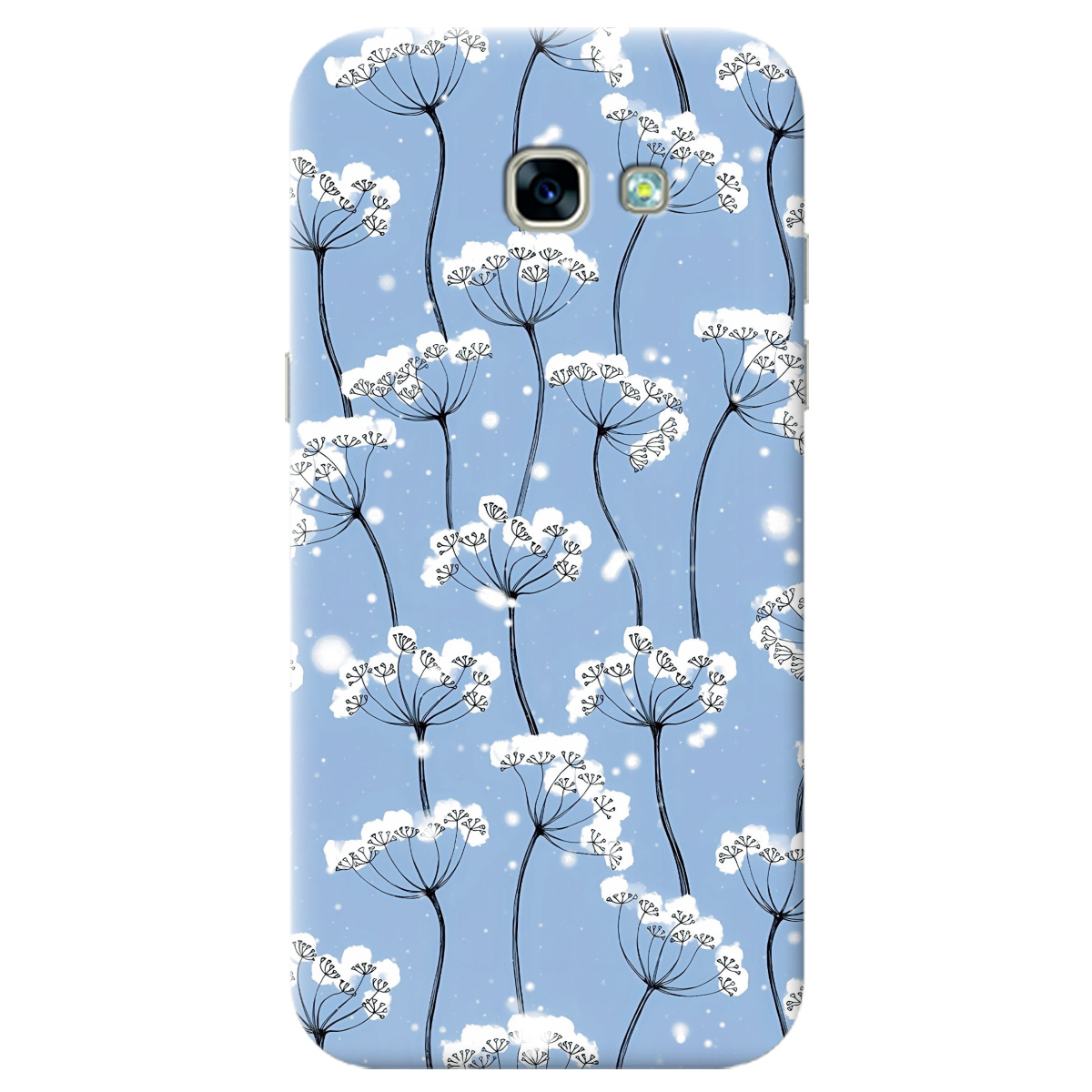 Чехол для Samsung Galaxy A5 2017 Пухнасті сніжинки - фото 1 Чехол для Samsung Galaxy A5 2017 Пухнасті сніжинки - фото 1 - Чехлы для телефонов