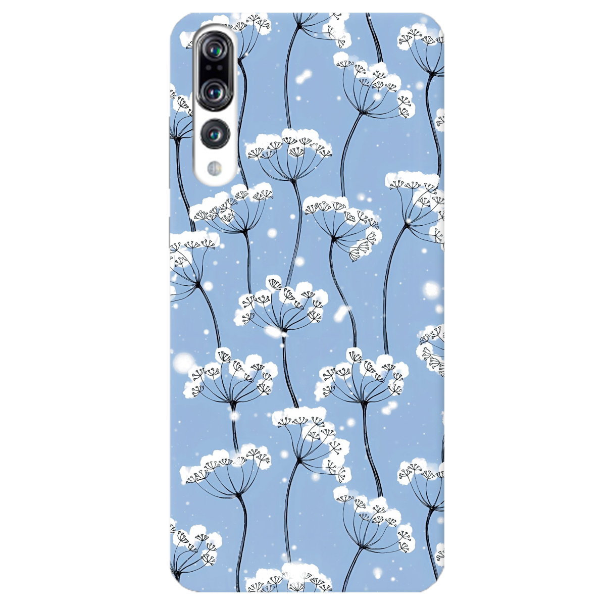 Чехол для Huawei P20 Pro Пухнасті сніжинки - фото 1 Чехол для Huawei P20 Pro Пухнасті сніжинки - фото 1 - Чехлы для телефонов