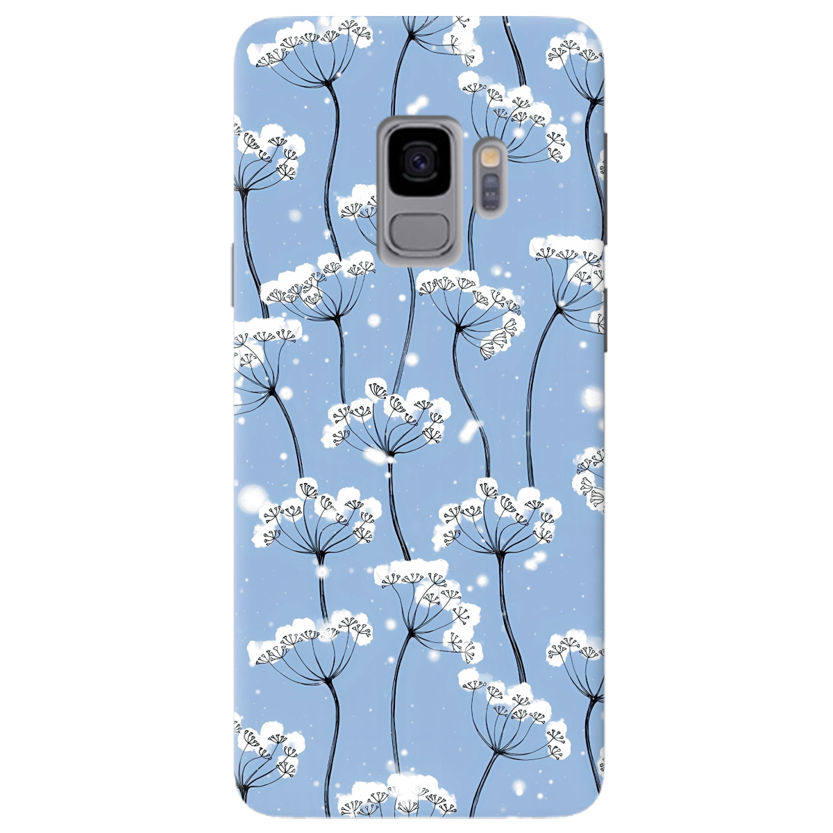 Чехол для Samsung Galaxy S9 Пухнасті сніжинки - фото 1 - Чехлы для телефонов