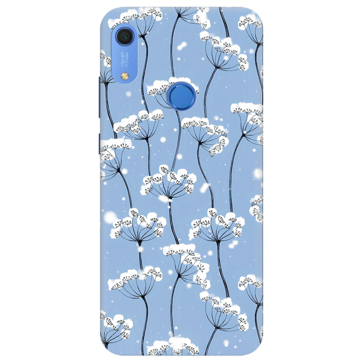 Чехол для Huawei Y6s Пухнасті сніжинки - фото 1 - Чехлы для телефонов