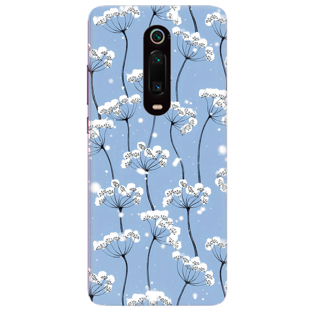 Чехол для Xiaomi Mi 9T Пухнасті сніжинки - фото 1 - Чехлы для телефонов