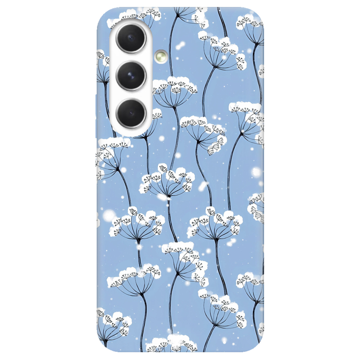 Чехол для Samsung Galaxy A54 Пухнасті сніжинки - фото 1 - Чехлы для телефонов