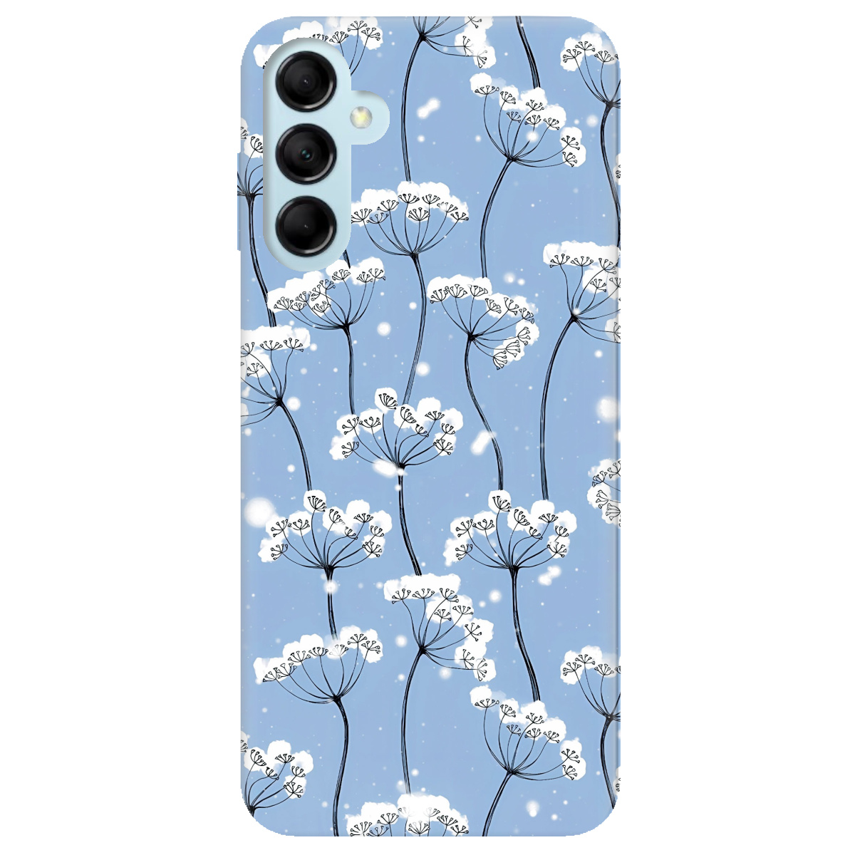 Чехол для Samsung Galaxy M14 5G Пухнасті сніжинки - фото 1 - Чехлы для телефонов