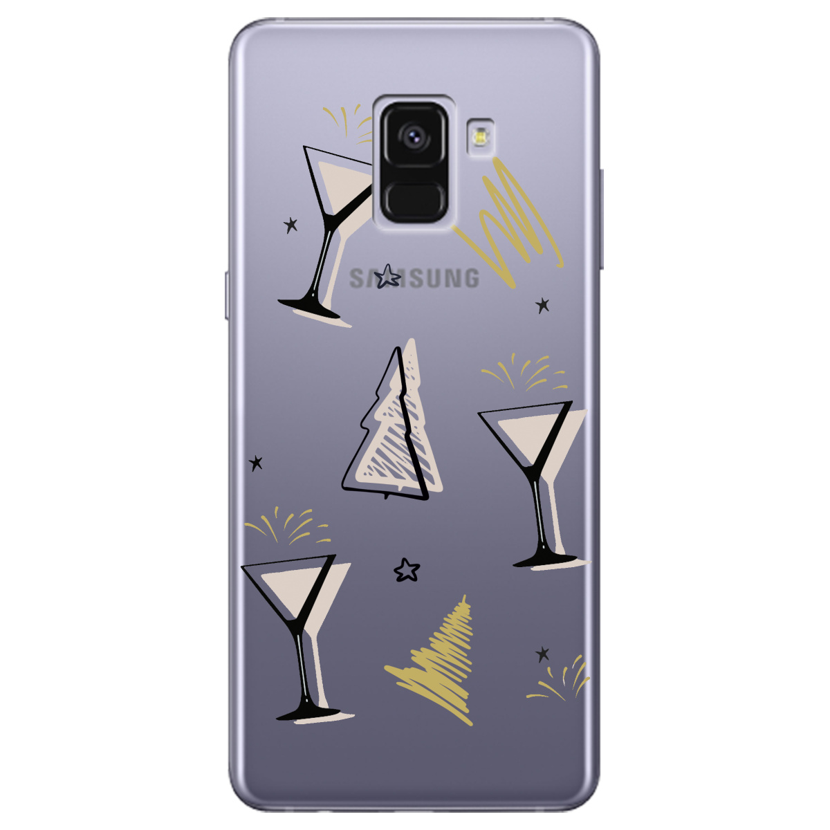 Чехол для Samsung Galaxy A8 Plus 2018 Hello New Year - фото 1 Чехол для Samsung Galaxy A8 Plus 2018 Hello New Year - фото 1 - Чехлы для телефонов