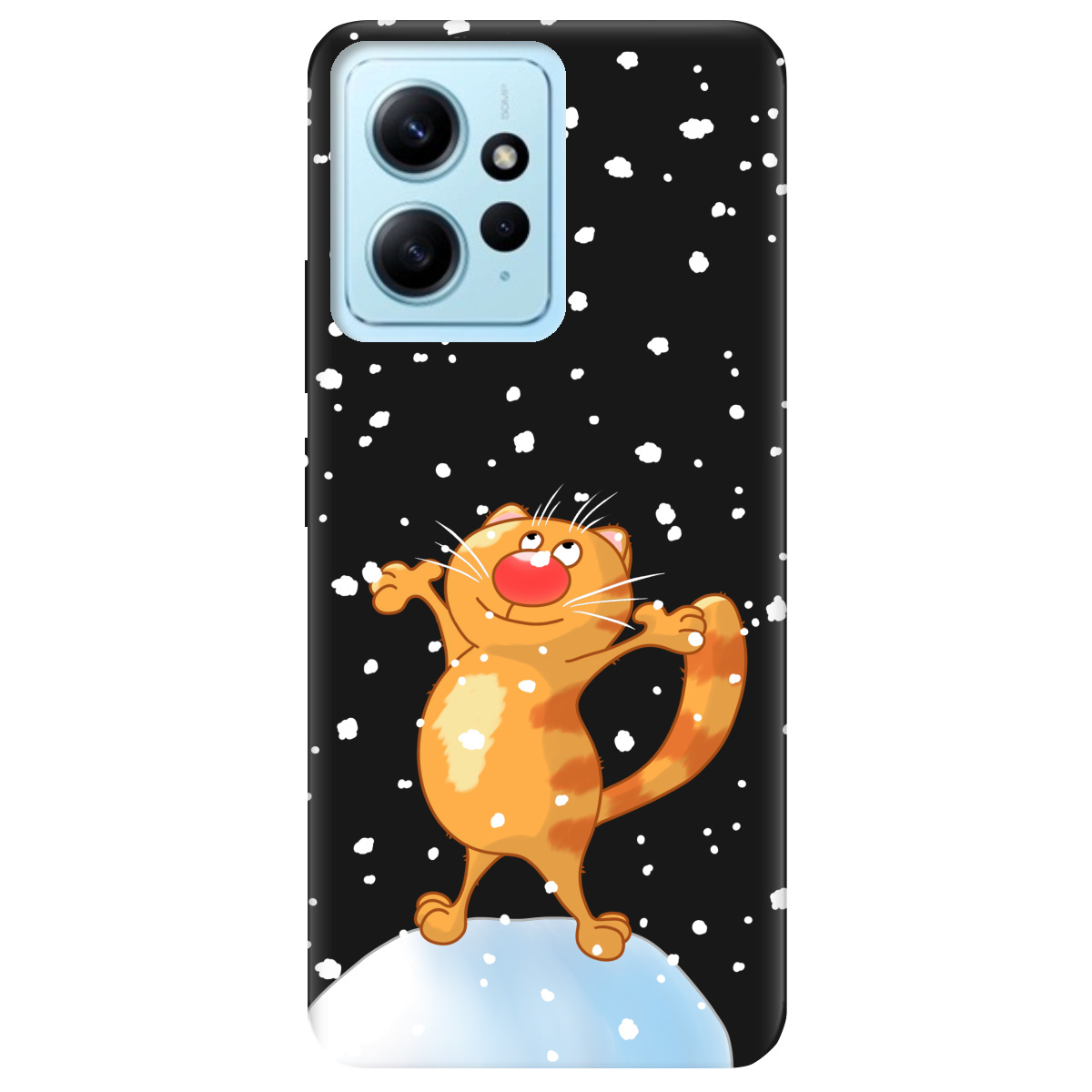 Чохол для Xiaomi Redmi Note 12 4G чорний матовий soft touch Be Happy - фото 1 - Чохли для телефонів