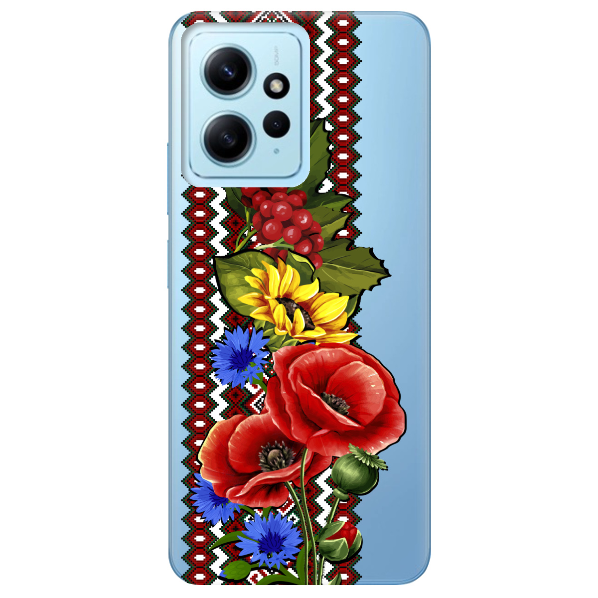 Чехол для Xiaomi Redmi Note 12 4G Ukraine ornament - фото 1 - Чехлы для телефонов