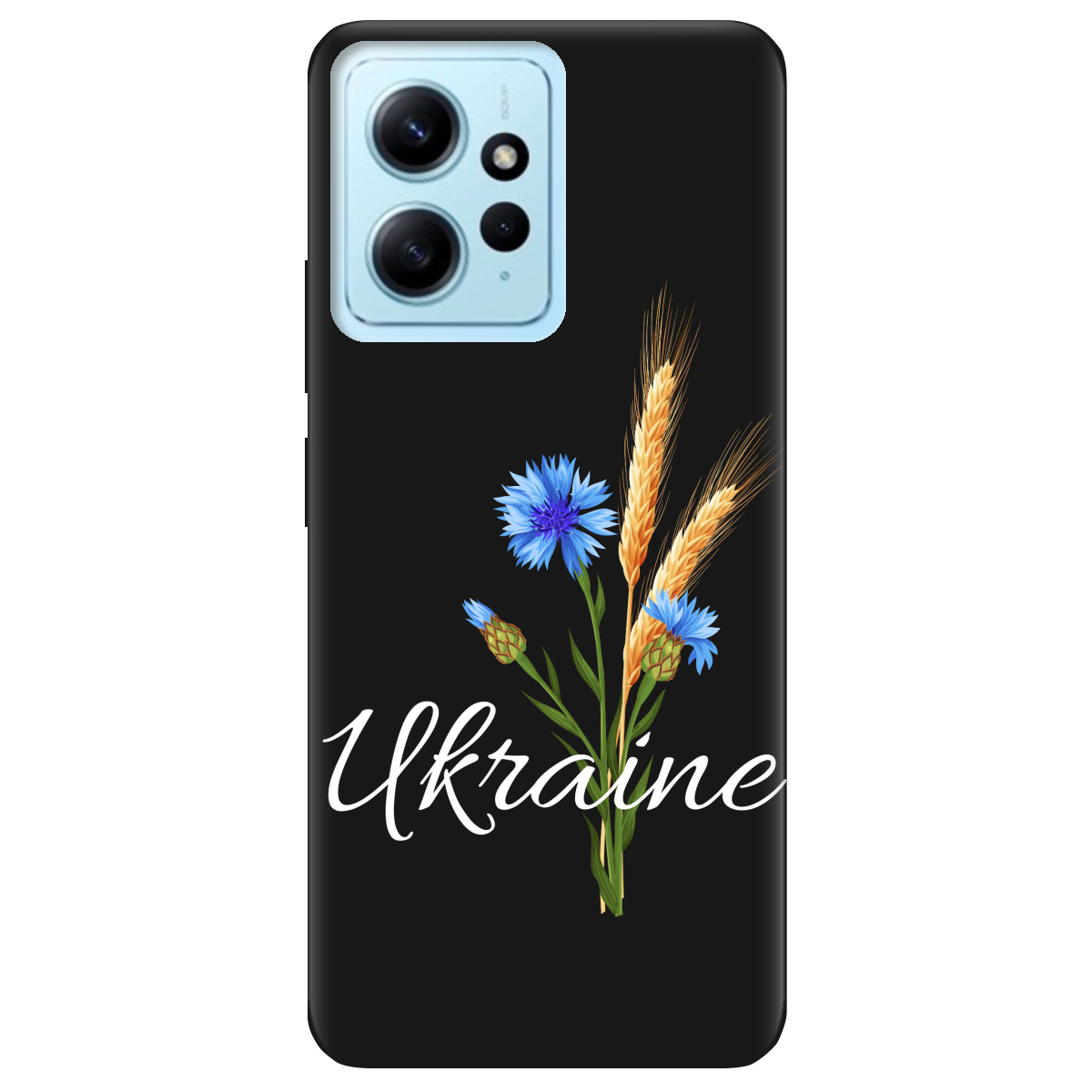 Чохол для Xiaomi Redmi Note 12 4G чорний матовий soft touch Незалежна Україна - фото 1 - Чохли для телефонів