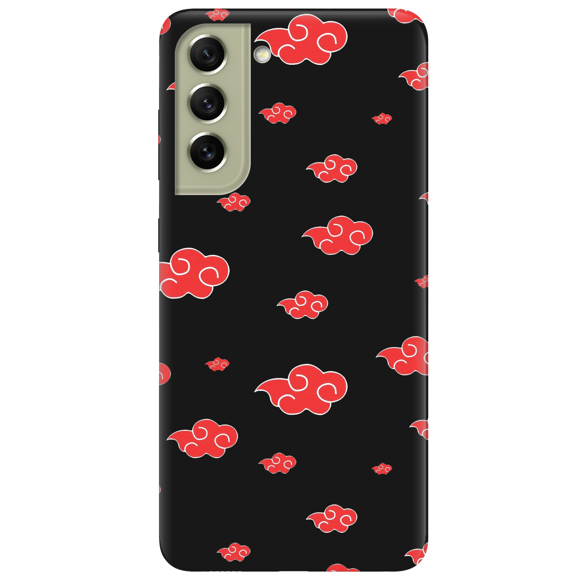 Чохол для Samsung Galaxy S21 FE чорний матовий soft touch Akatsuki - фото 1 Чохол для Samsung Galaxy S21 FE чорний матовий soft touch Akatsuki - фото 1 - Чохли для телефонів