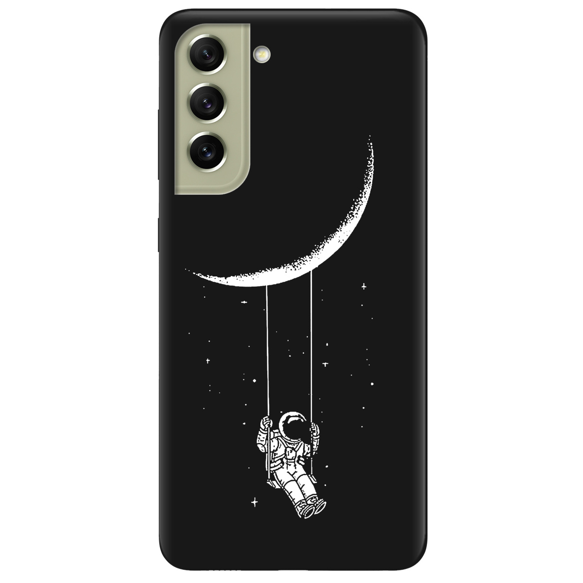 Чехол для Samsung Galaxy S21 FE черный матовый soft touch Swing - фото 1 - Чехлы для телефонов