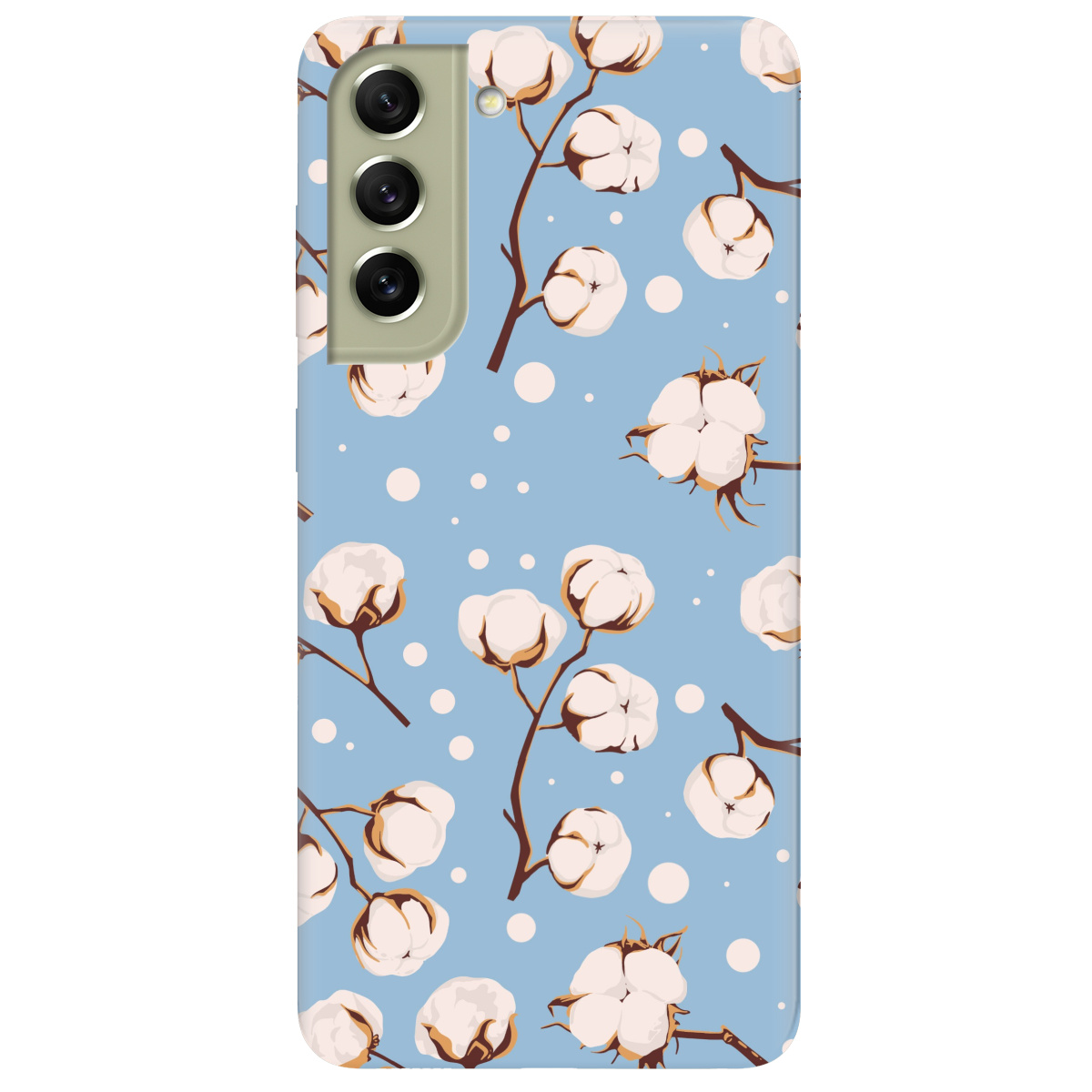 Чохол для Samsung Galaxy S21 FE Квітка бавовни - фото 1 Чохол для Samsung Galaxy S21 FE Квітка бавовни - фото 1 - Чохли для телефонів