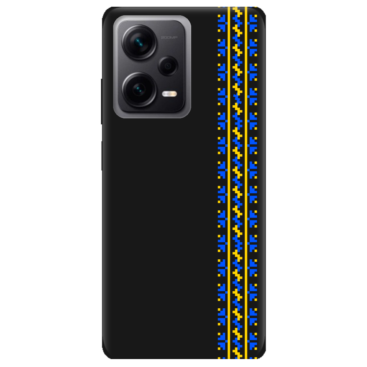 Чохол для Xiaomi Redmi Note 12 Pro + 5G чорний матовий soft touch Embroidery - фото 1 Чохол для Xiaomi Redmi Note 12 Pro + 5G чорний матовий soft touch Embroidery - фото 1 - Чохли для телефонів