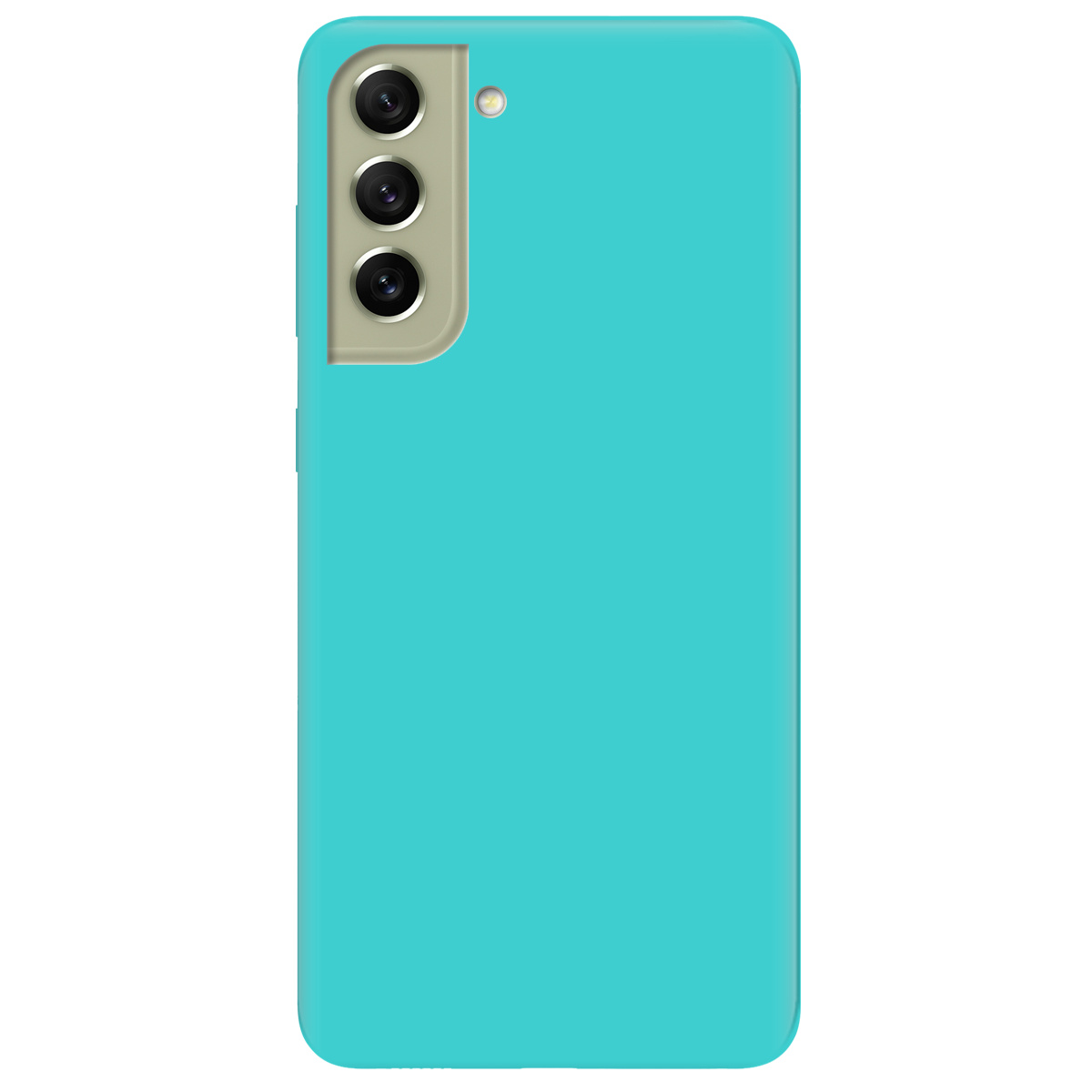 Чехол для Samsung Galaxy S21 FE бирюзовый матовый soft touch - фото 1 - Чехлы для телефонов