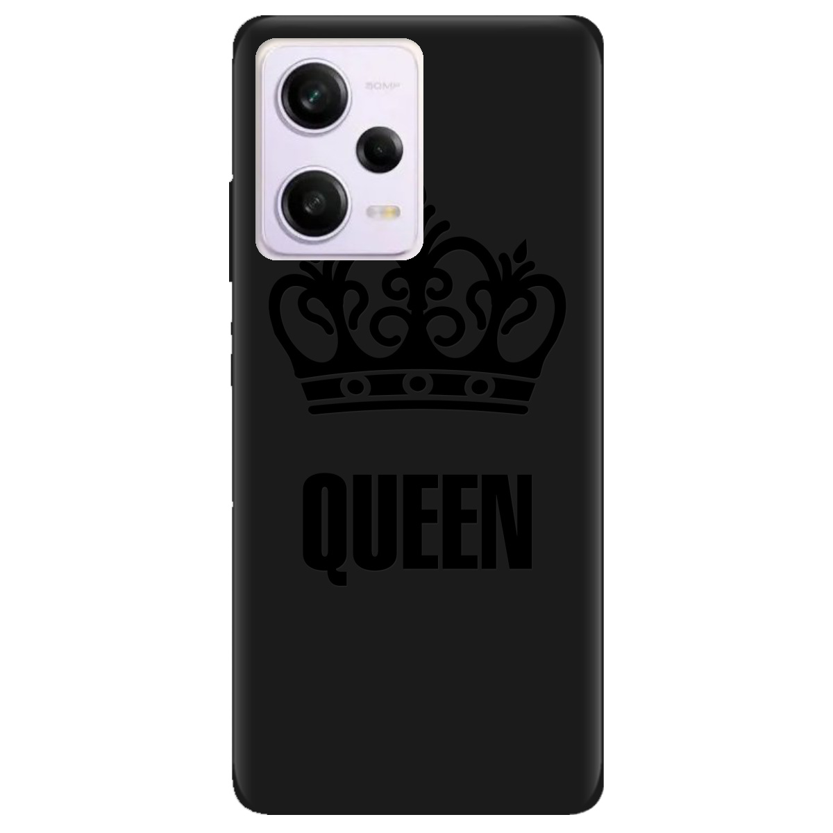 Чехол для Xiaomi Redmi Note 12 Pro 5G черный матовый soft touch Queen - фото 1 Чехол для Xiaomi Redmi Note 12 Pro 5G черный матовый soft touch Queen - фото 1 - Чехлы для телефонов