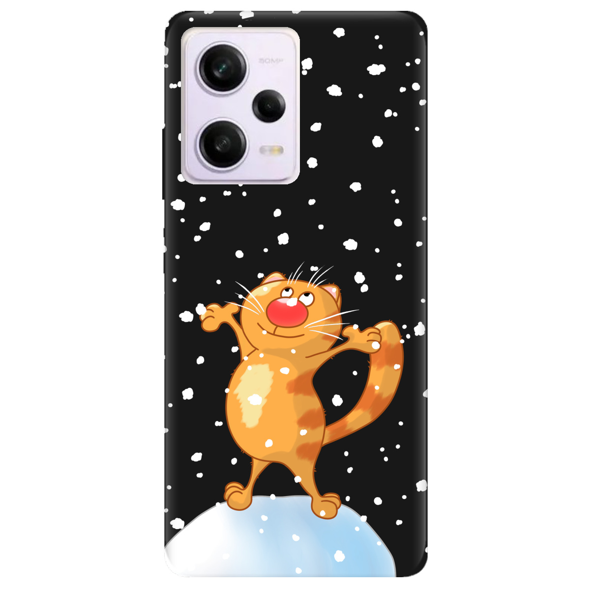 Чохол для Xiaomi Redmi Note 12 Pro 5G чорний матовий soft touch Be Happy - фото 1 - Чохли для телефонів