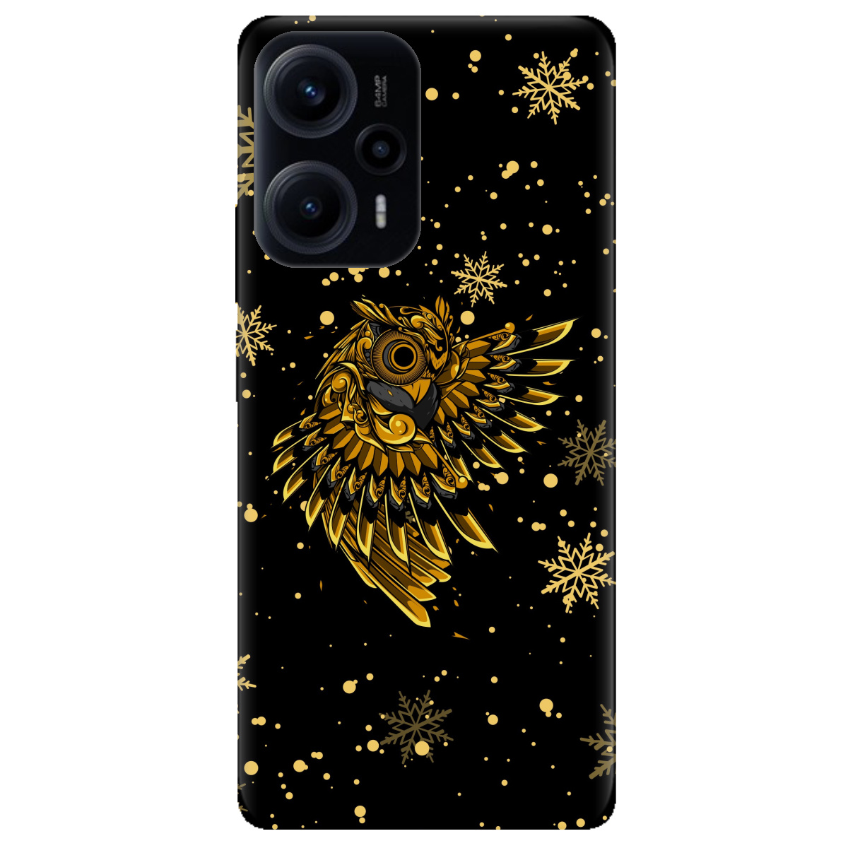 Чохол для Xiaomi Poco F5 Gold sova - фото 1 Чохол для Xiaomi Poco F5 Gold sova - фото 1 - Чохли для телефонів