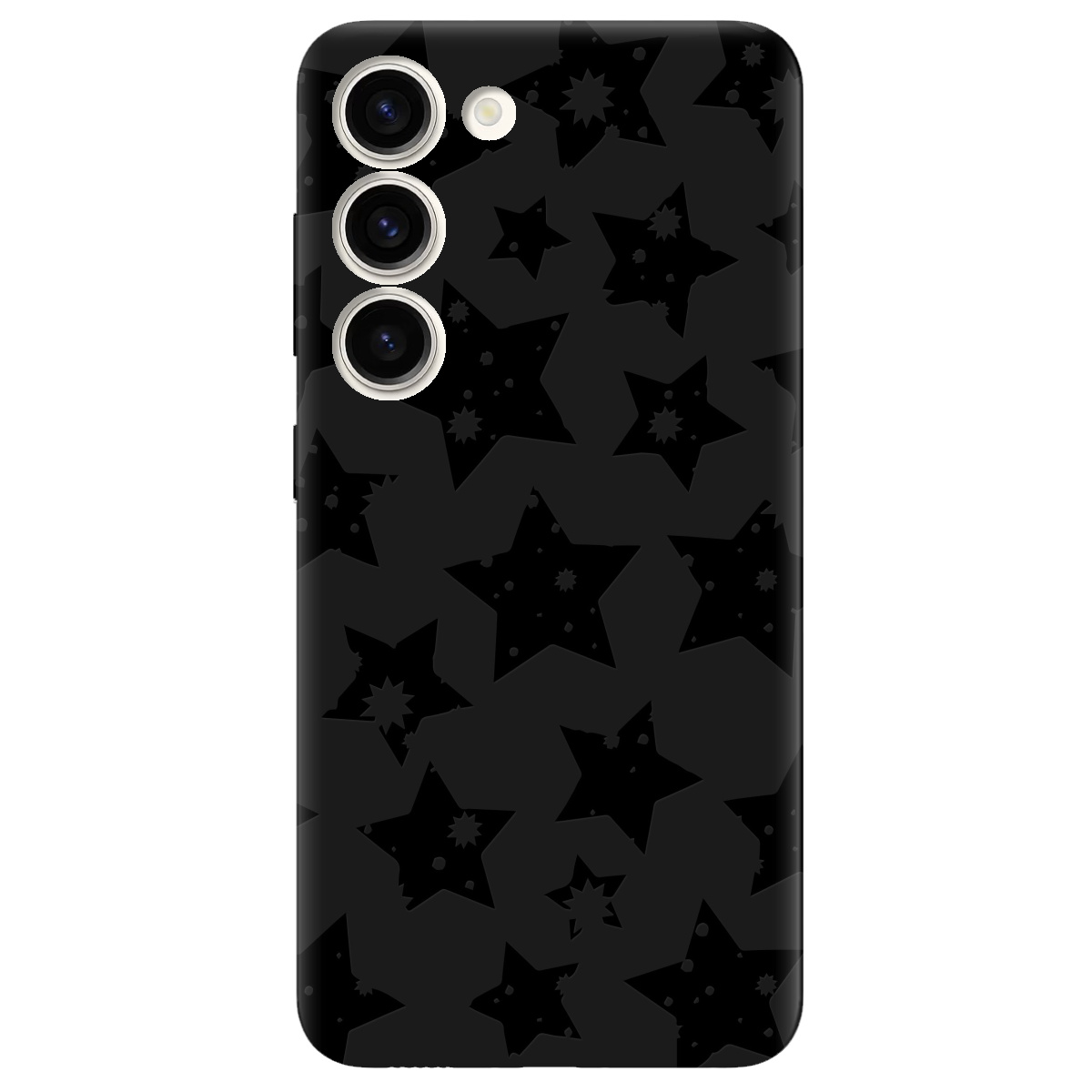 Чехол для Samsung Galaxy S23 черный матовый soft touch Black Star - фото 1 - Чехлы для телефонов